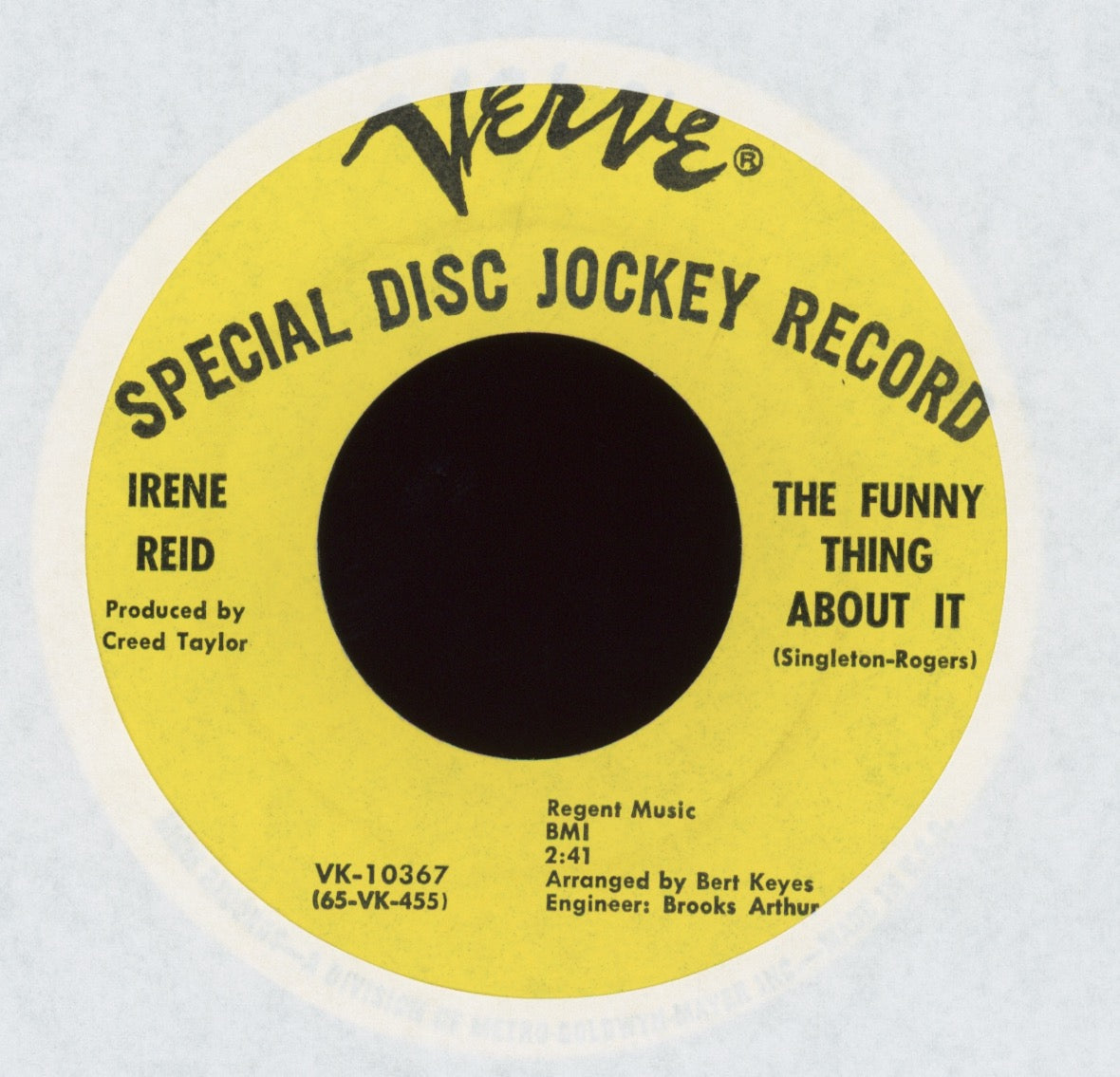 Irene Reid - The Funny Thing About It on Verve Promo