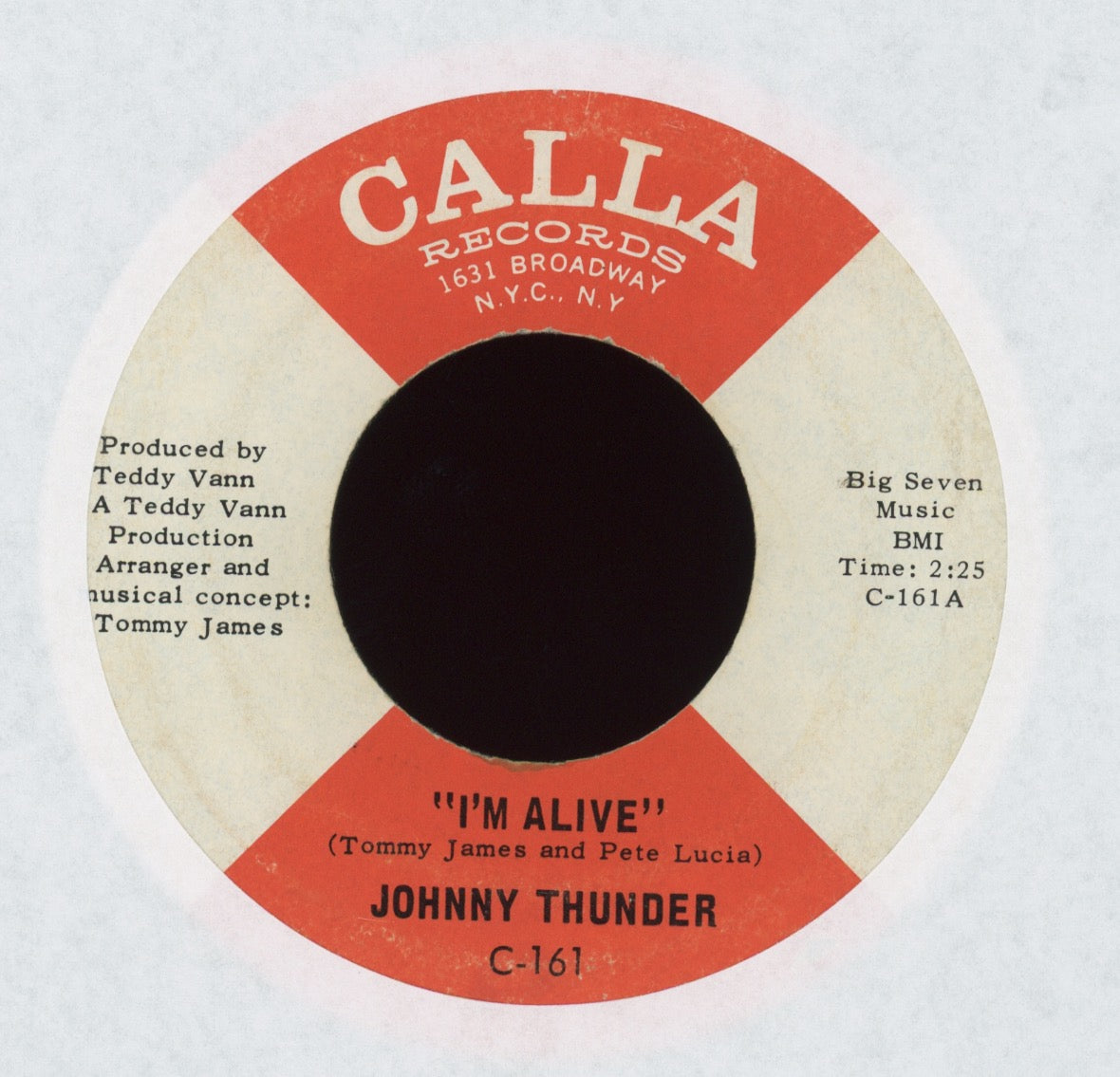 Johnny Thunder - I'm Alive on Calla