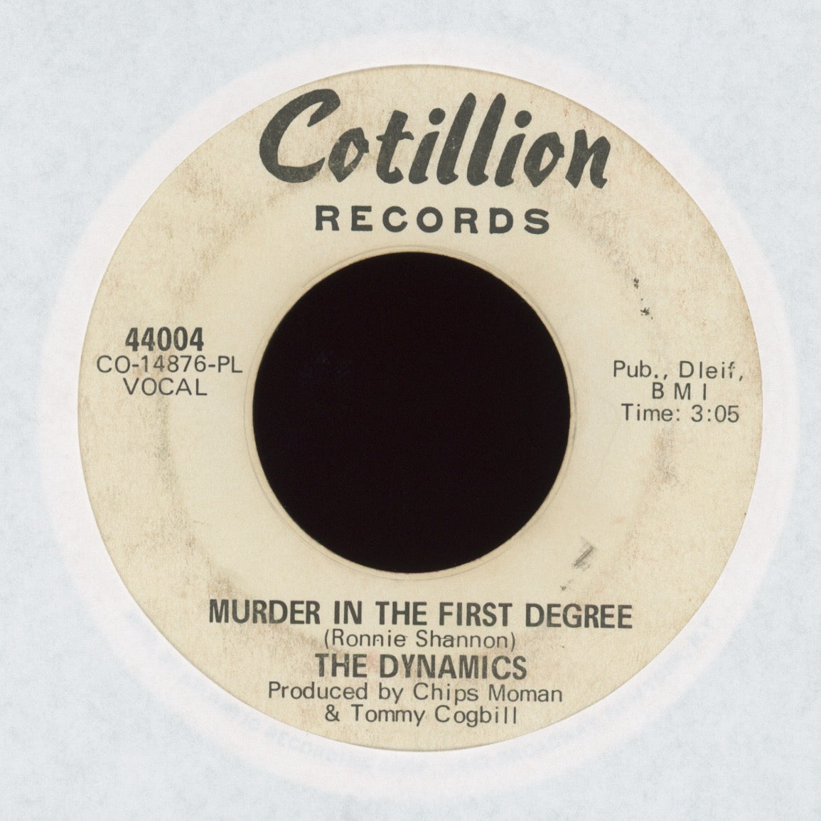 The Dynamics - Ain't No Sun (Since You've Been Gone) on Cotillion Promo