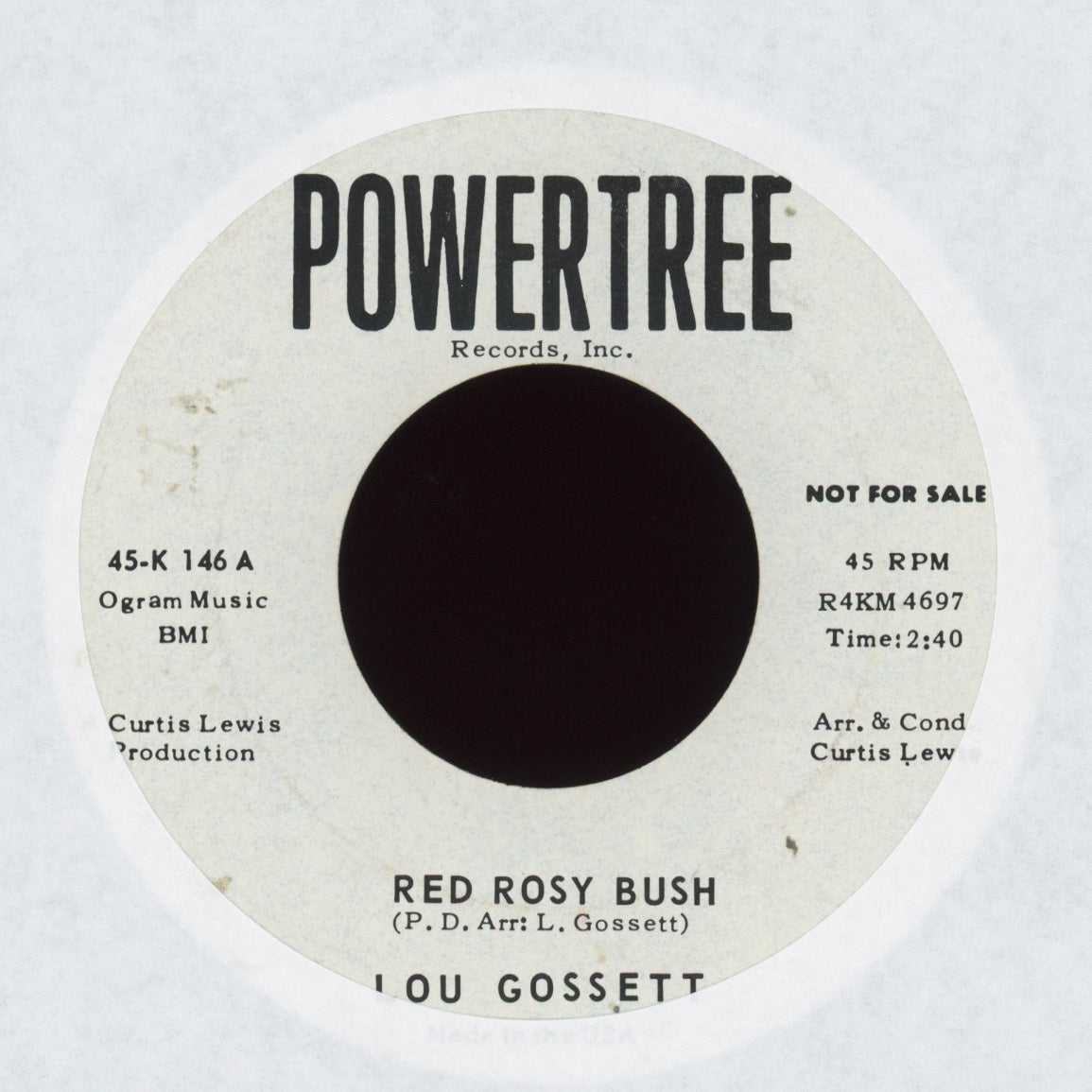 Louis Gossett, Jr. - Red Rosy Bush on Powertree Promo