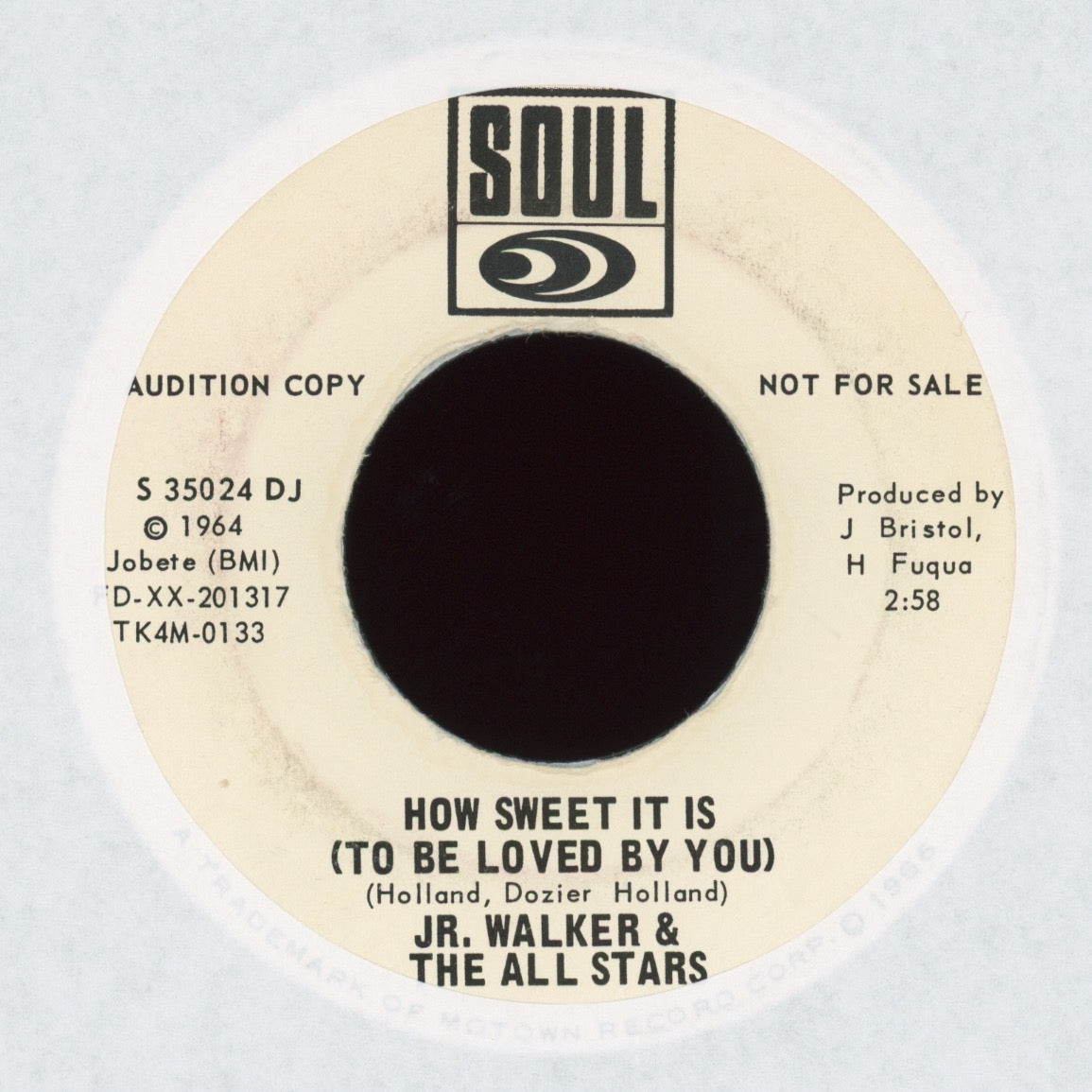 Junior Walker & The All Stars - How Sweet It Is (To Be Loved By You) on SOUL Promo