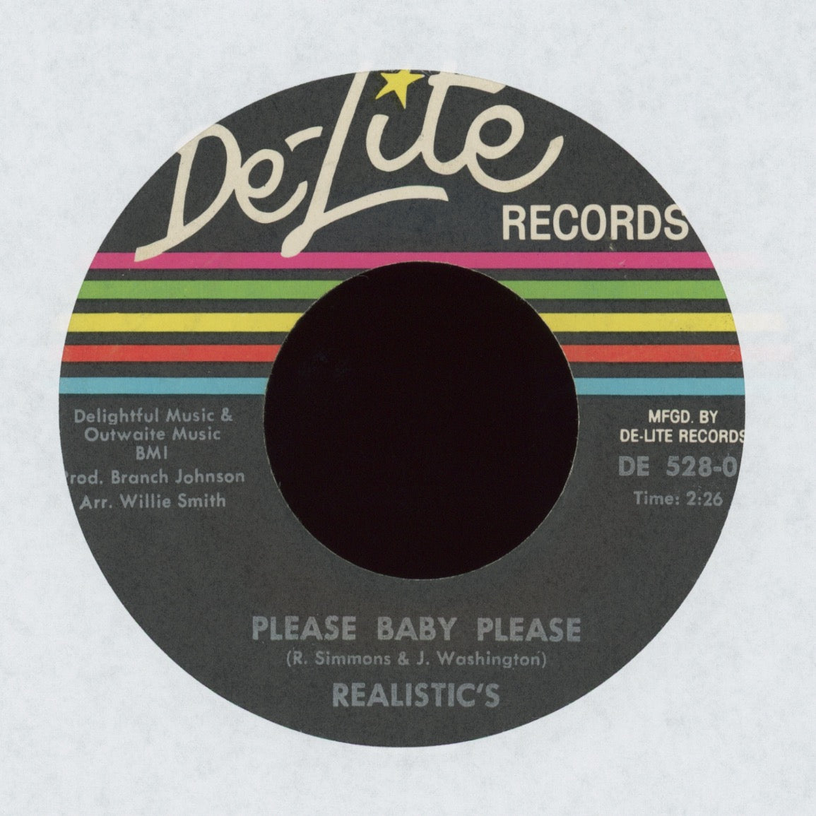 Realistic's - Please Baby Please on De-Lite