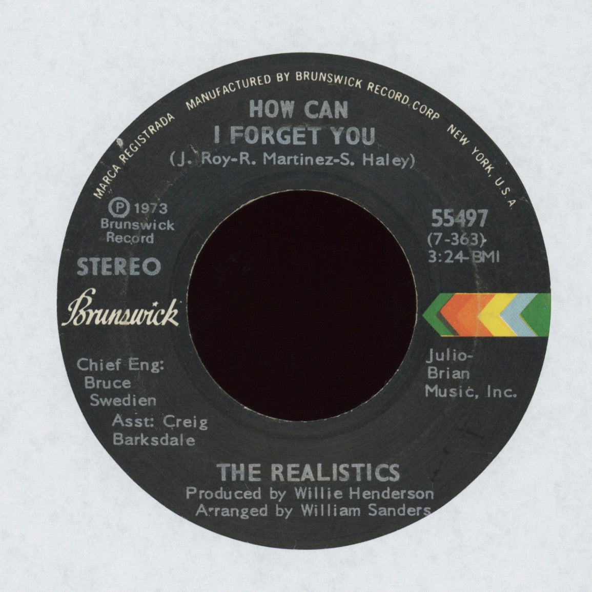 The Realistics - How Can I Forget You on Brunswick