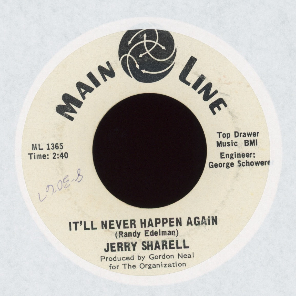 Jerry Sharell - It'll Never Happen Again on Main Line Promo