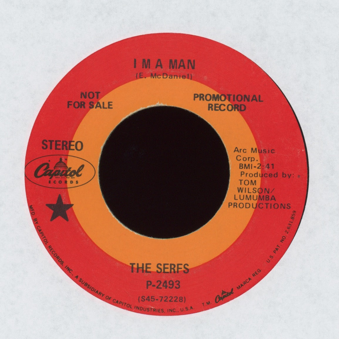 The Serfs - I'm A Man on Capitol Promo