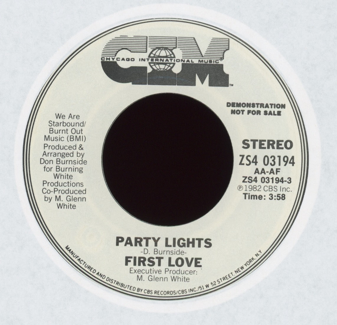 First Love - Party Lights on CIM Promo