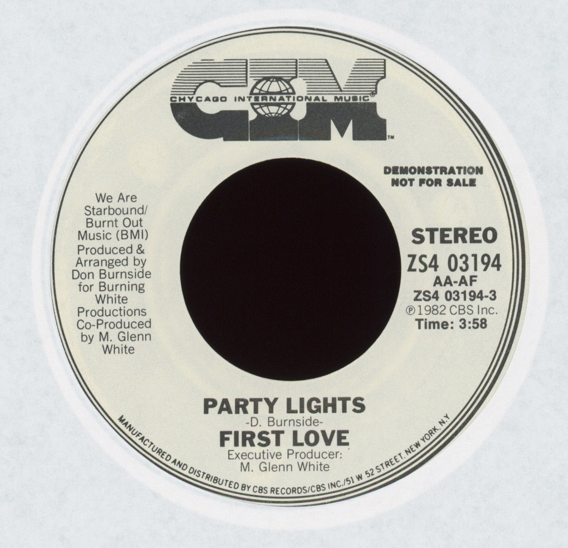 First Love - Party Lights on CIM Promo