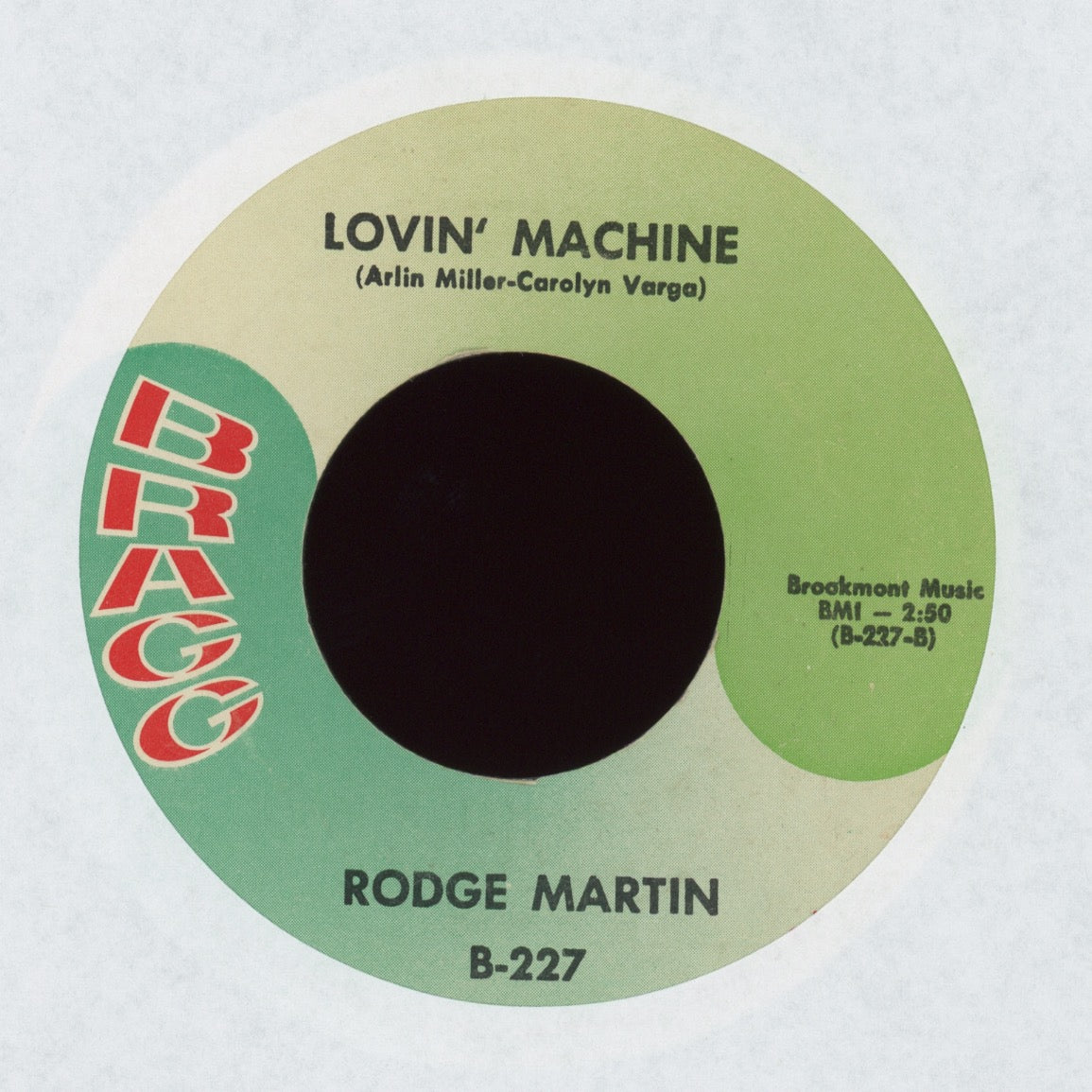 Rodge Martin - Lovin' Machine on Bragg