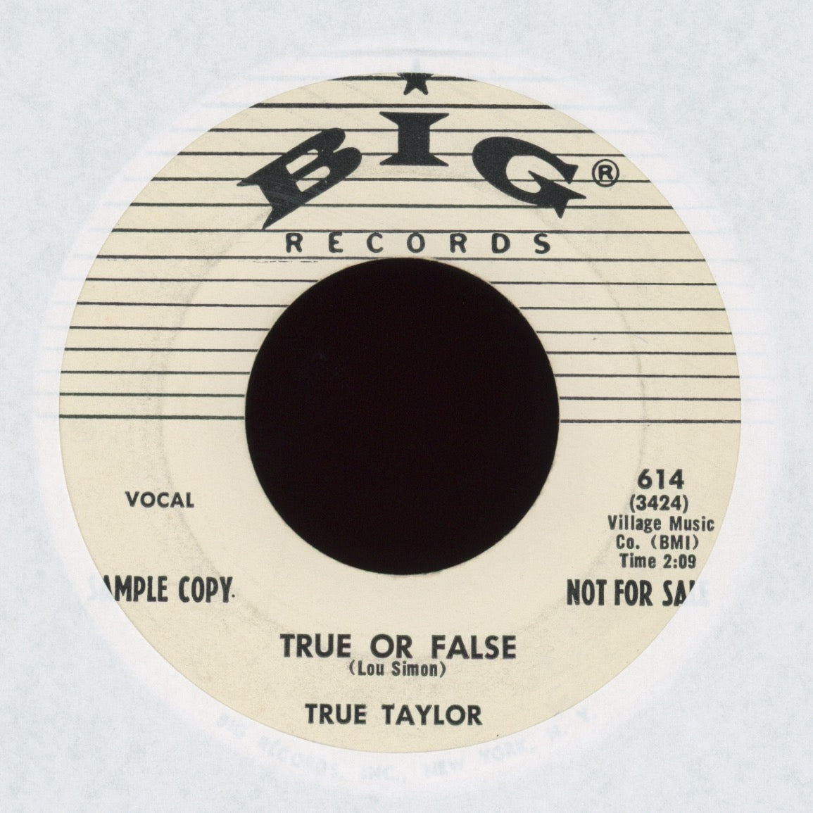 True Taylor - True Or False on Big Promo Paul Simon