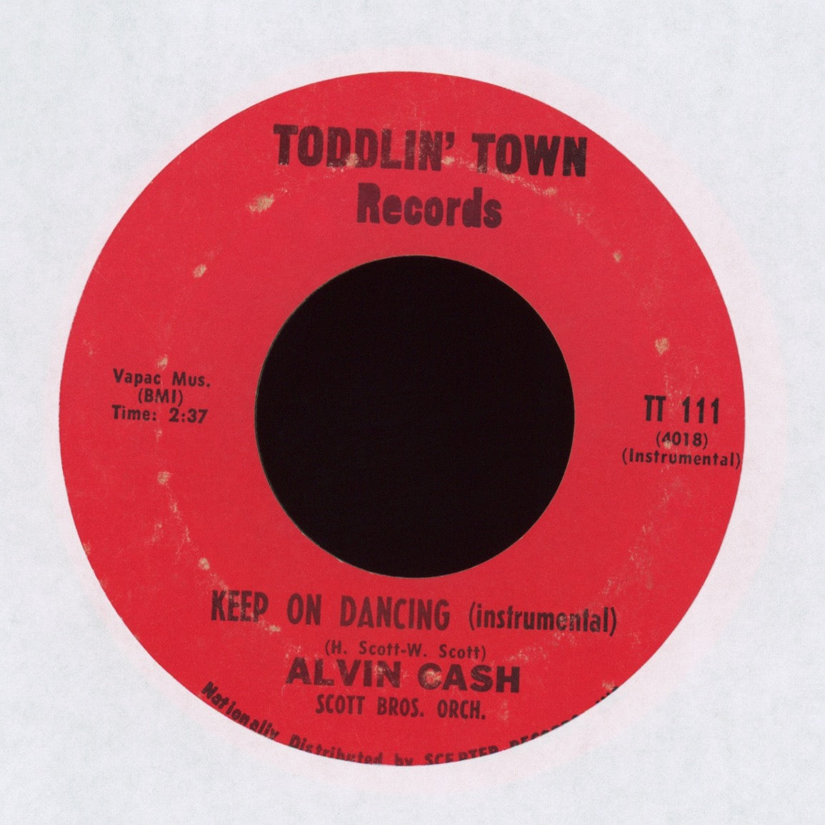 Alvin Cash - Keep On Dancing on Toddlin' Town
