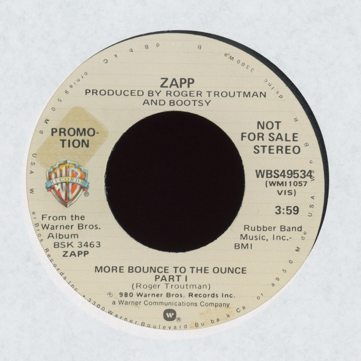 Zapp - More Bounce To The Ounce on WB Promo