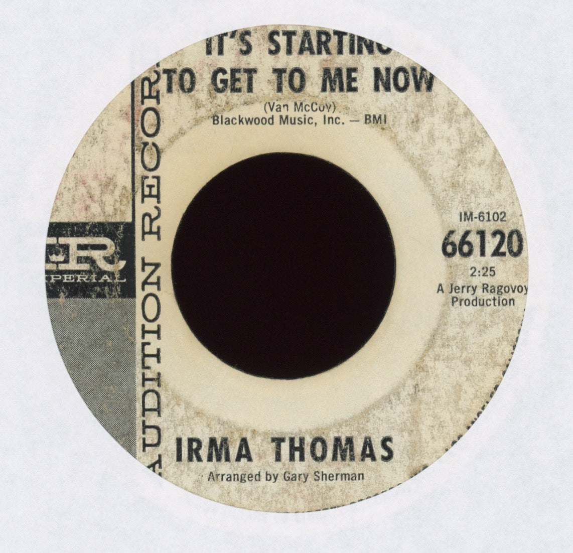 Irma Thomas - It's Starting To Get To Me Now on Imperial Promo