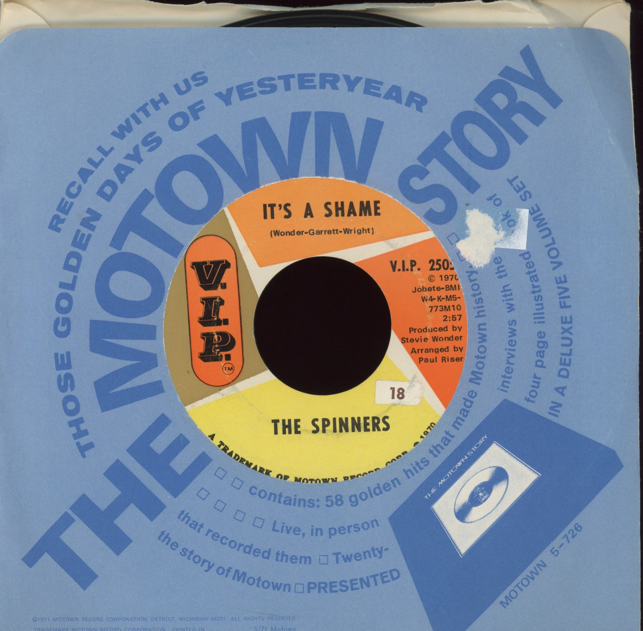 Spinners - It's A Shame on V.I.P.