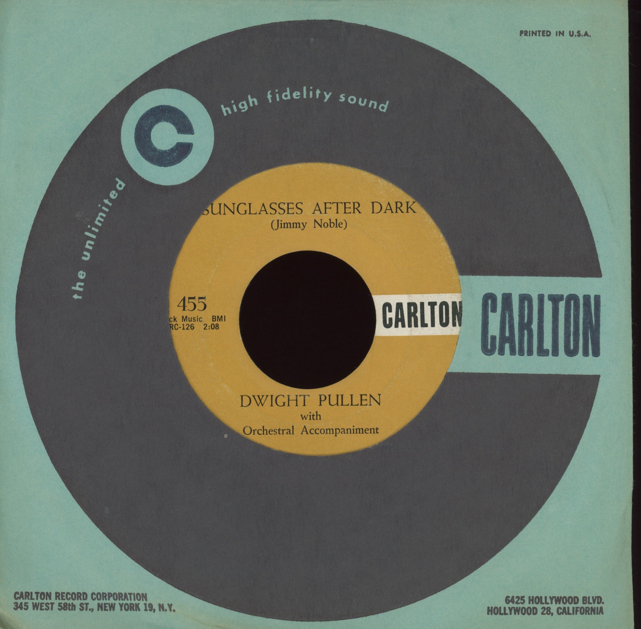 Dwight Pullen - Sunglasses After Dark on Carlton