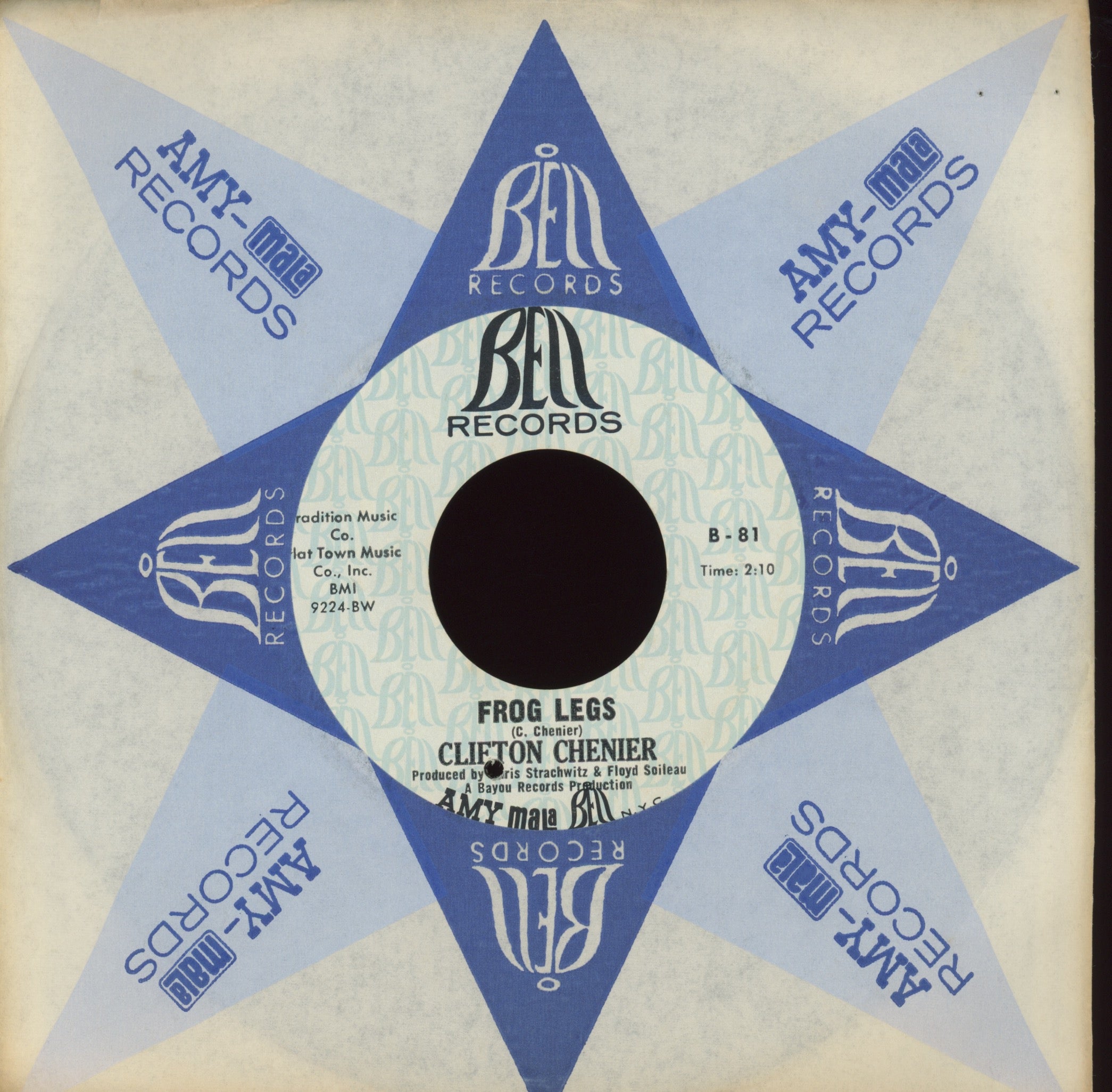 Clifton Chenier - Black Gal / Frog Legs on Bell