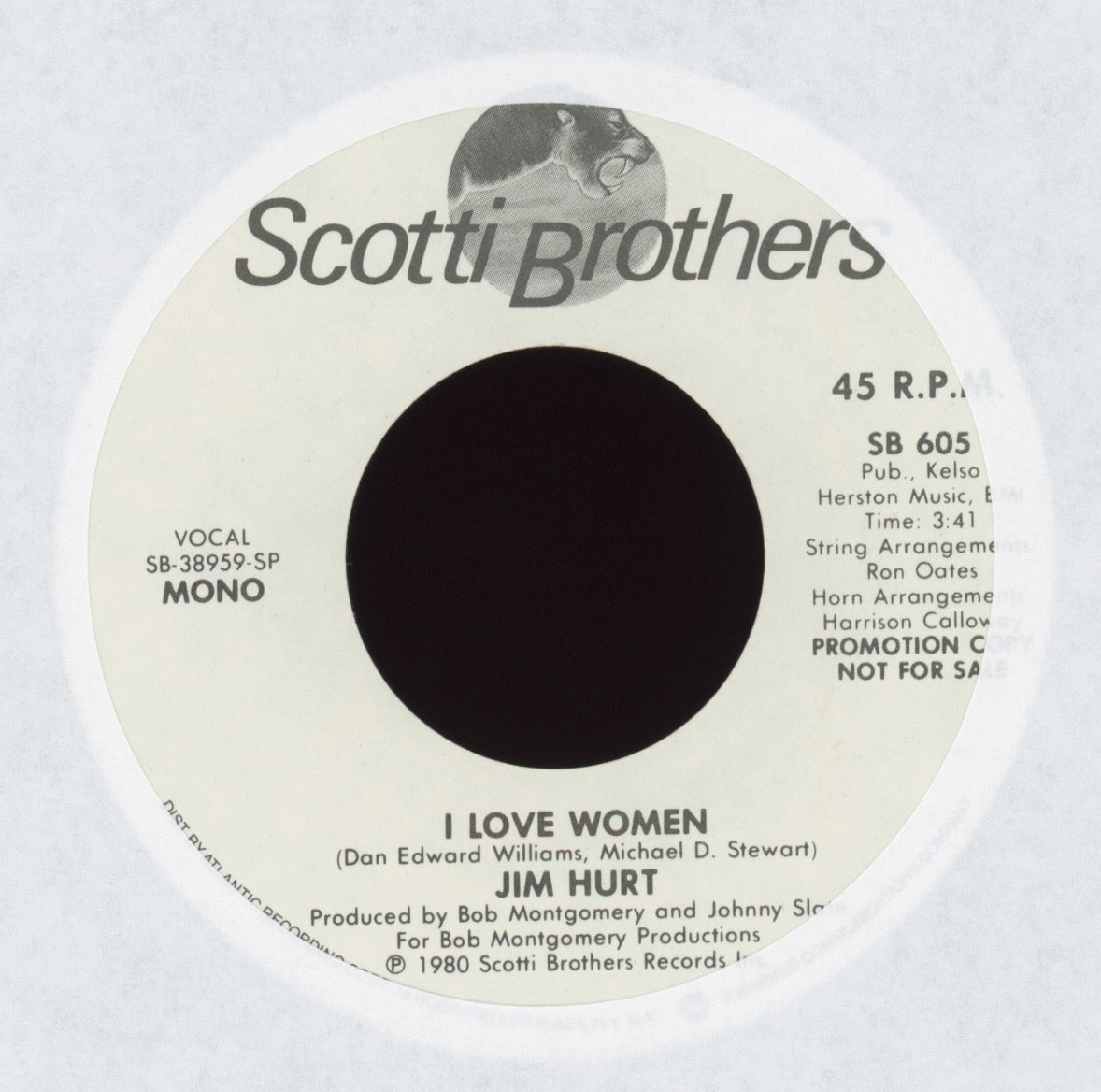 Jim Hurt - I Love Women on Scotti Brothers Promo