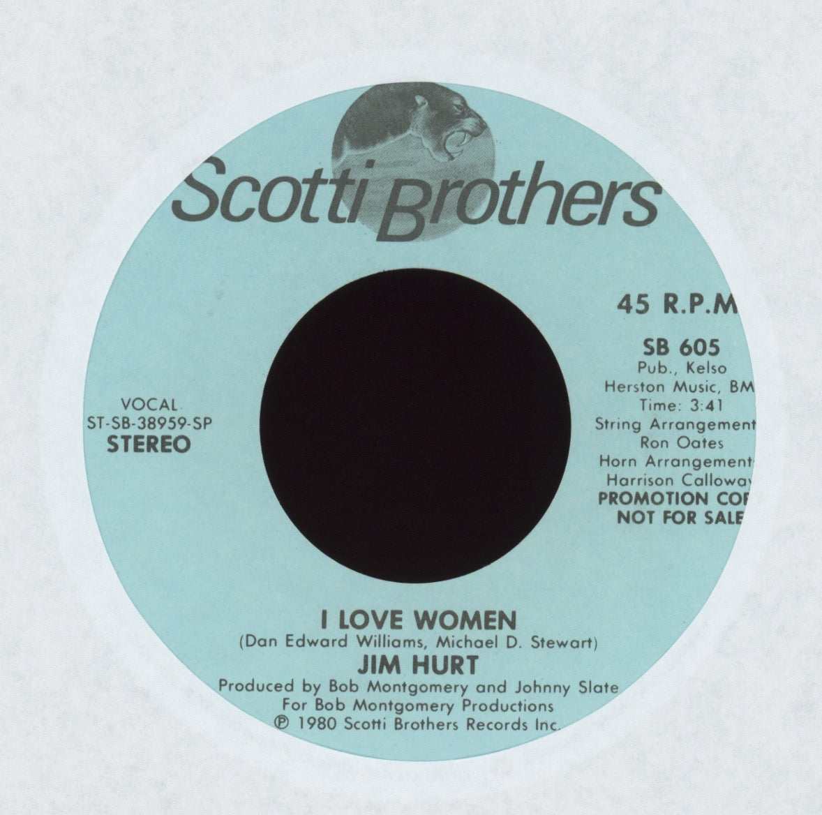 Jim Hurt - I Love Women on Scotti Brothers Promo