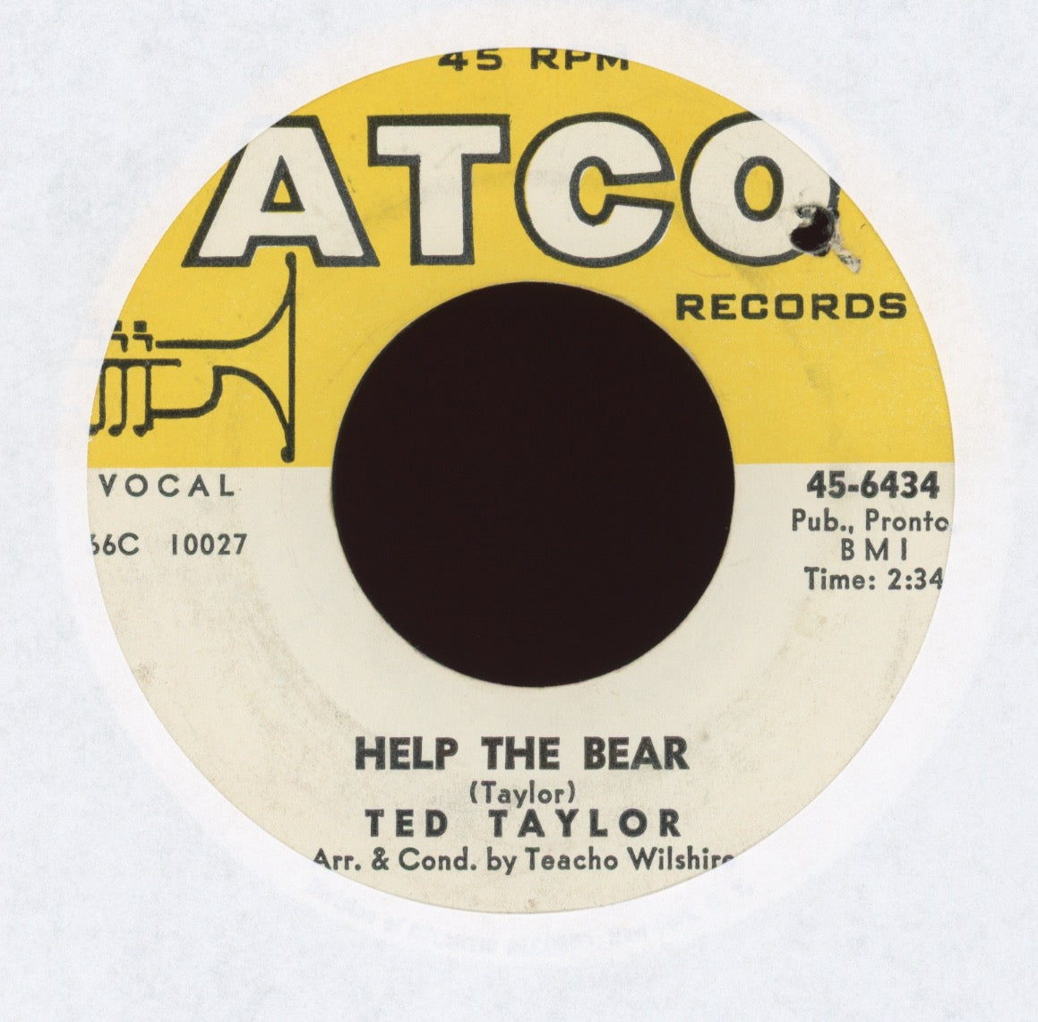 Ted Taylor - Help The Bear on Atco