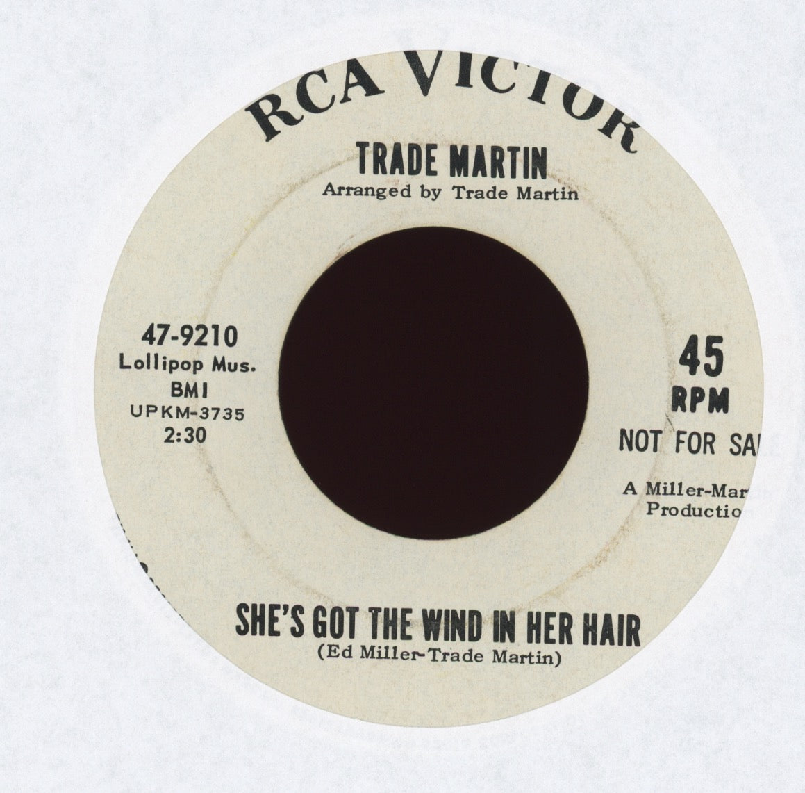 Trade Martin - Sixteen Tons on RCA Promo