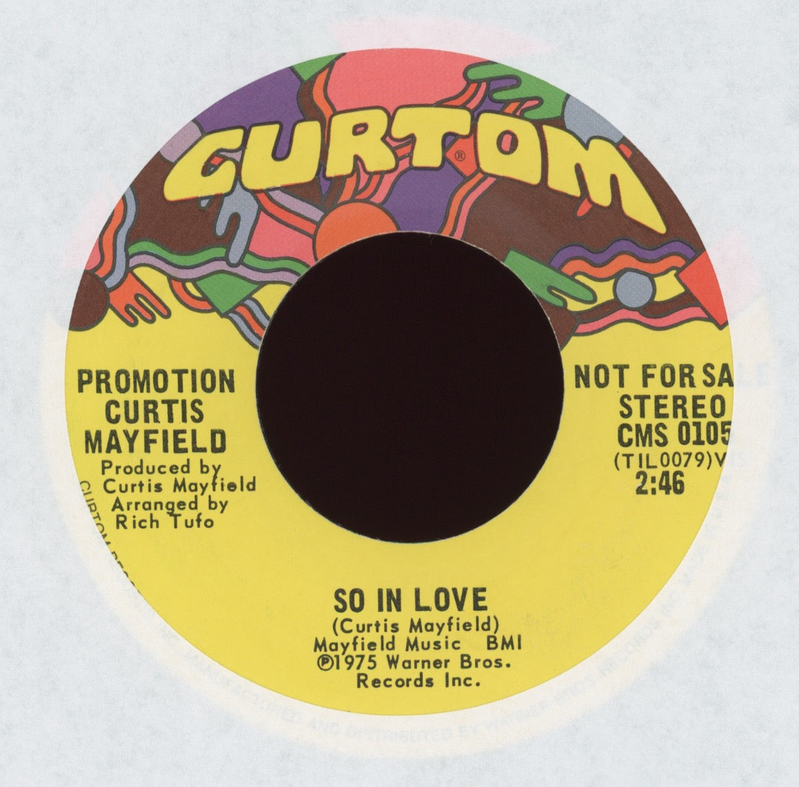 Curtis Mayfield - So In Love on Curtom Promo