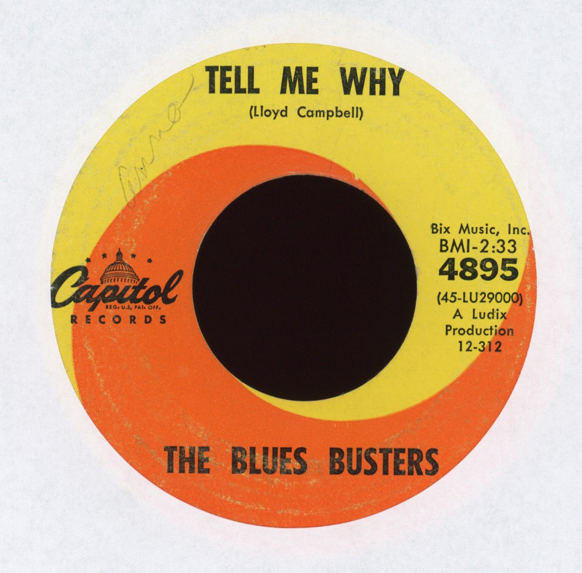 The Blues Busters - Tell My Why on Capitol
