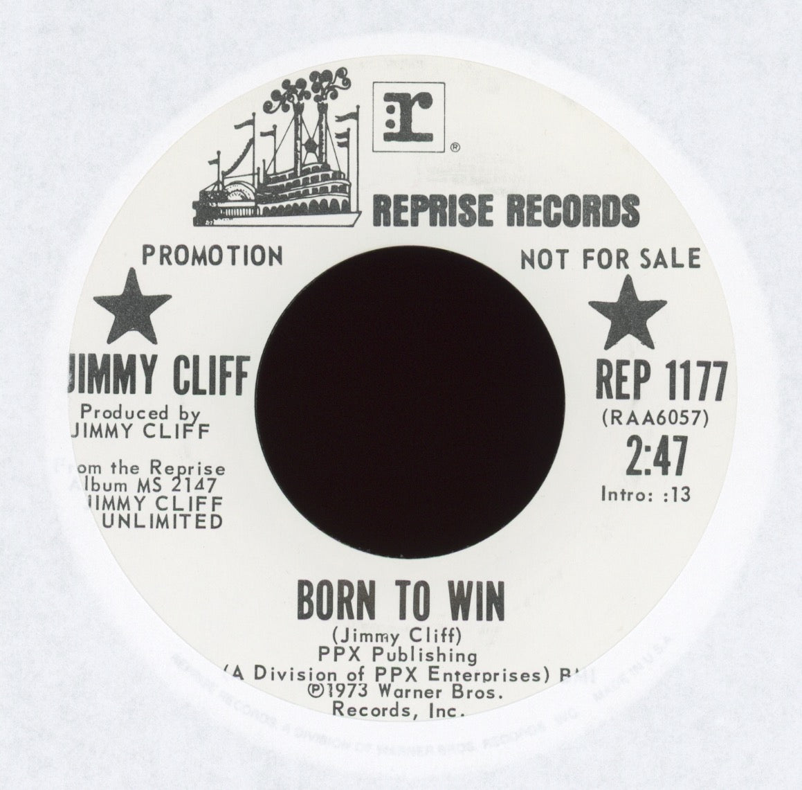 Jimmy Cliff -  Born To Win / Black Queen on Reprise Promo