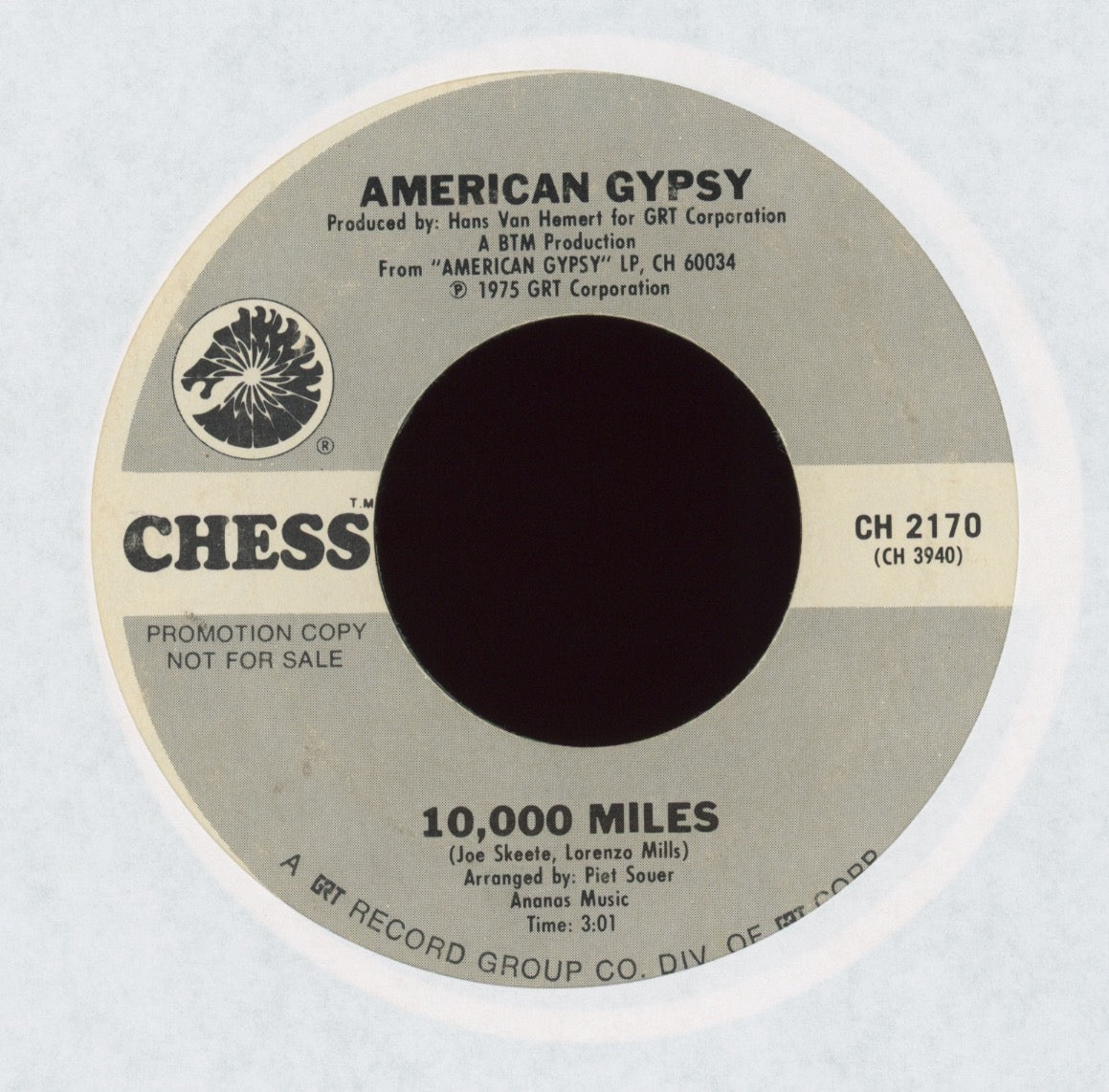 American Gypsy - 10,000 Miles on Chess Promo