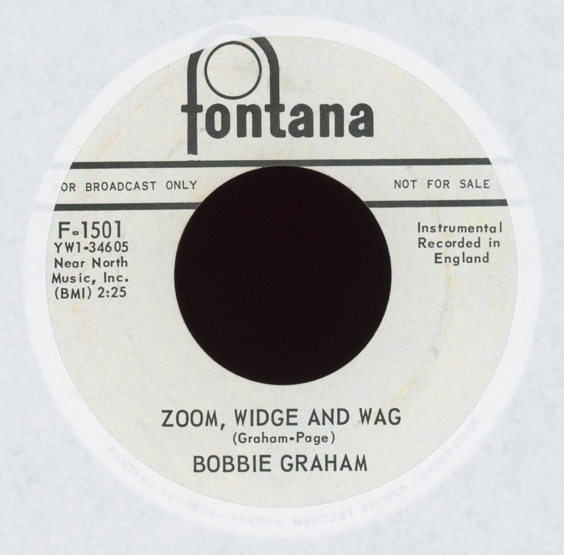 Bobby Graham - Zoom, Widge And Wag on Fontana Promo Jimmy Page