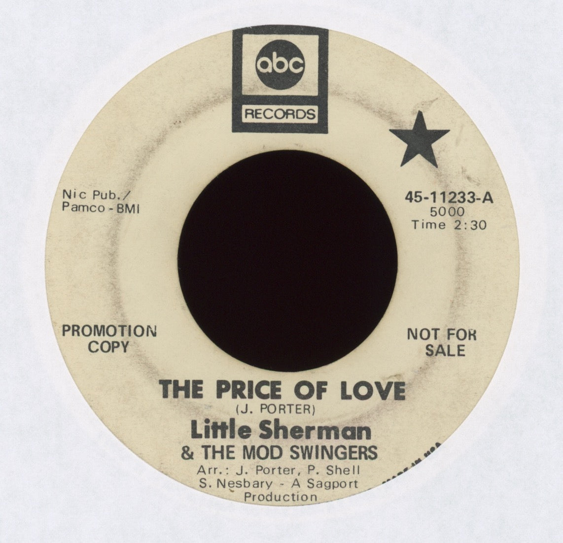Little Sherman & The Mod Swingers - The Price Of Love on ABC Promo