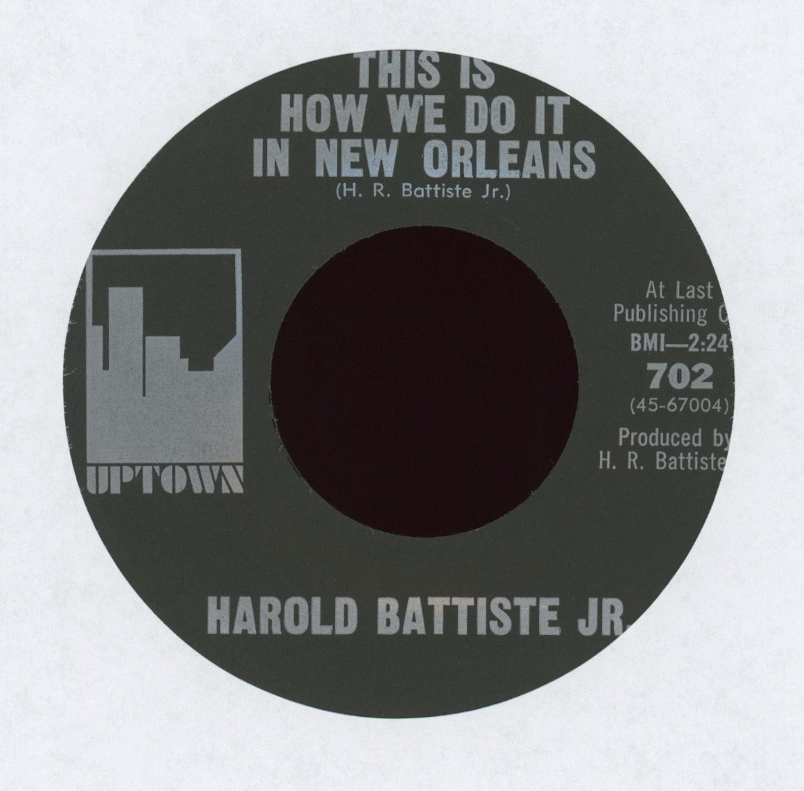 Harold Battiste - This Is How We Do It In New Orleans on Uptown