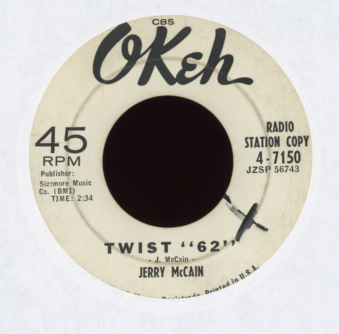 Jerry McCain - Twist "62" on Okeh Promo
