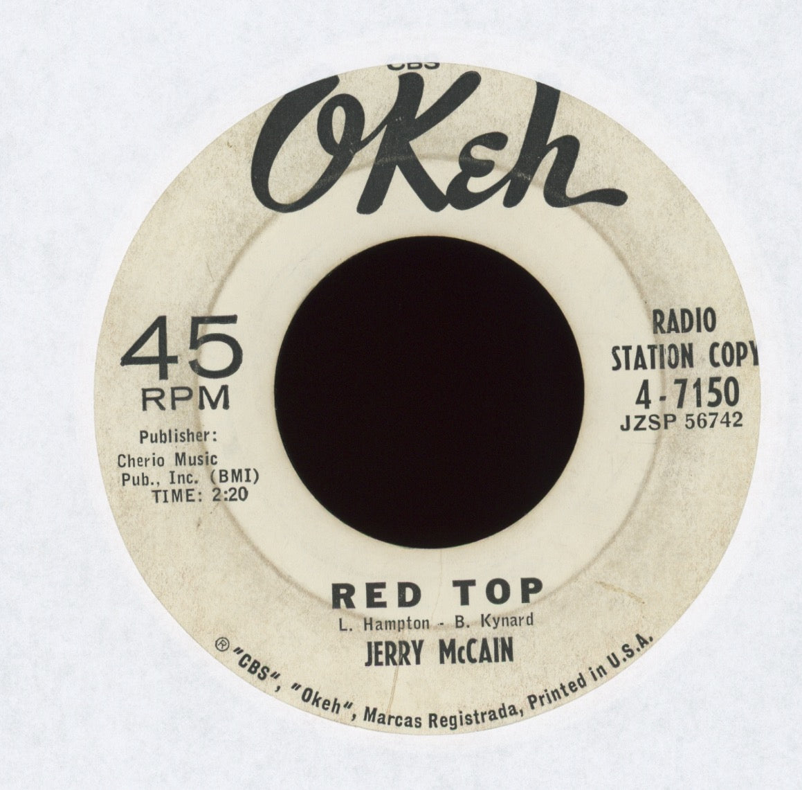 Jerry McCain - Twist "62" on Okeh Promo