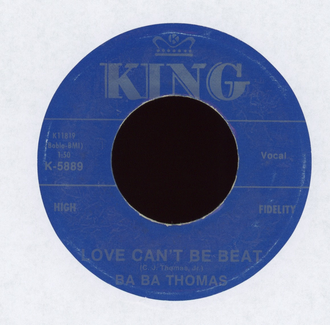 Ba Ba Thomas - Miss Shake It on King 1970's Pressing