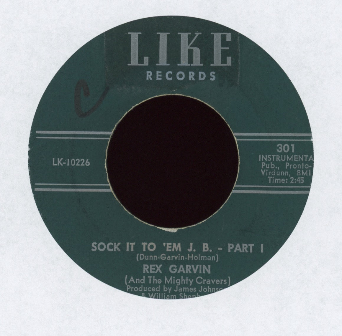 Rex Garvin & The Mighty Cravers - Sock It To 'Em J.B. on Like