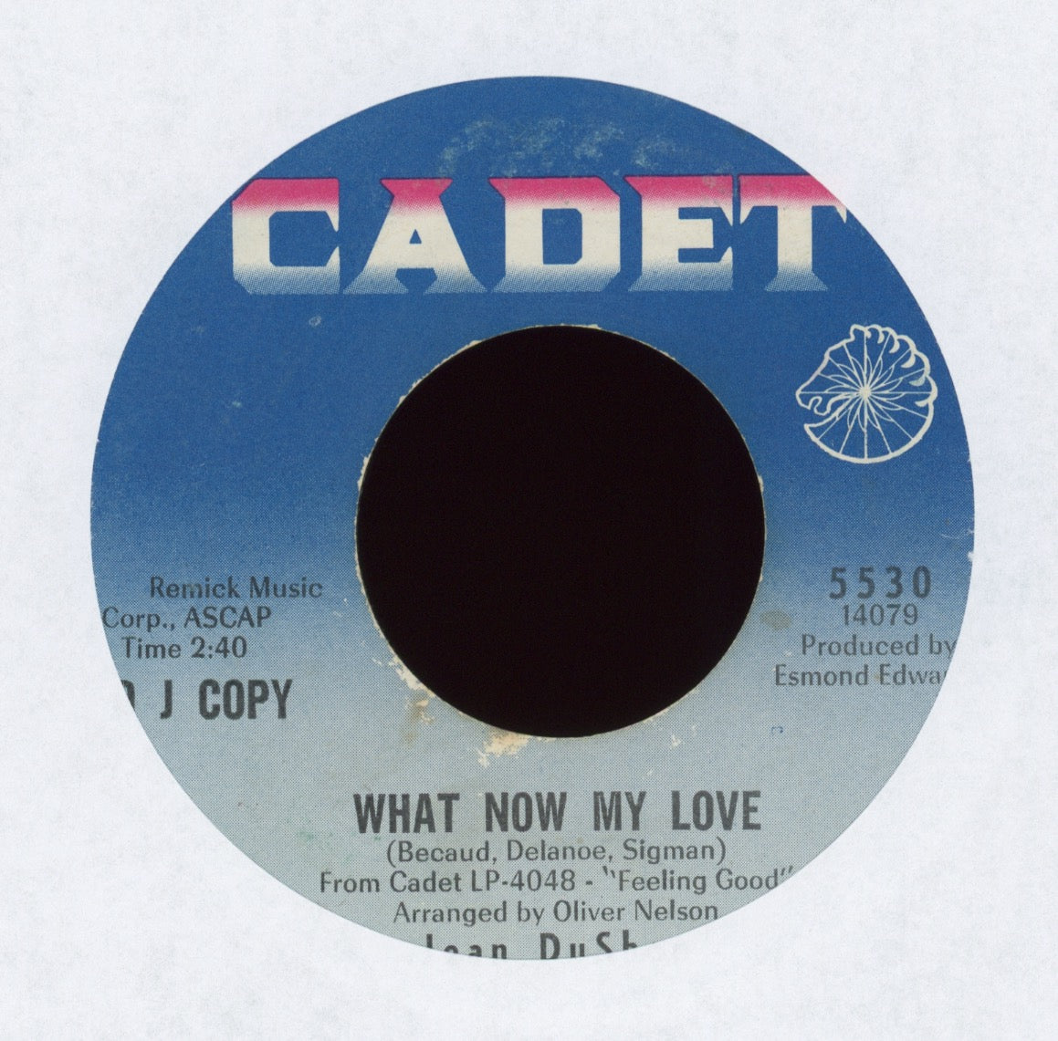 Jean DuShon - What Now My Love on Cadet Promo