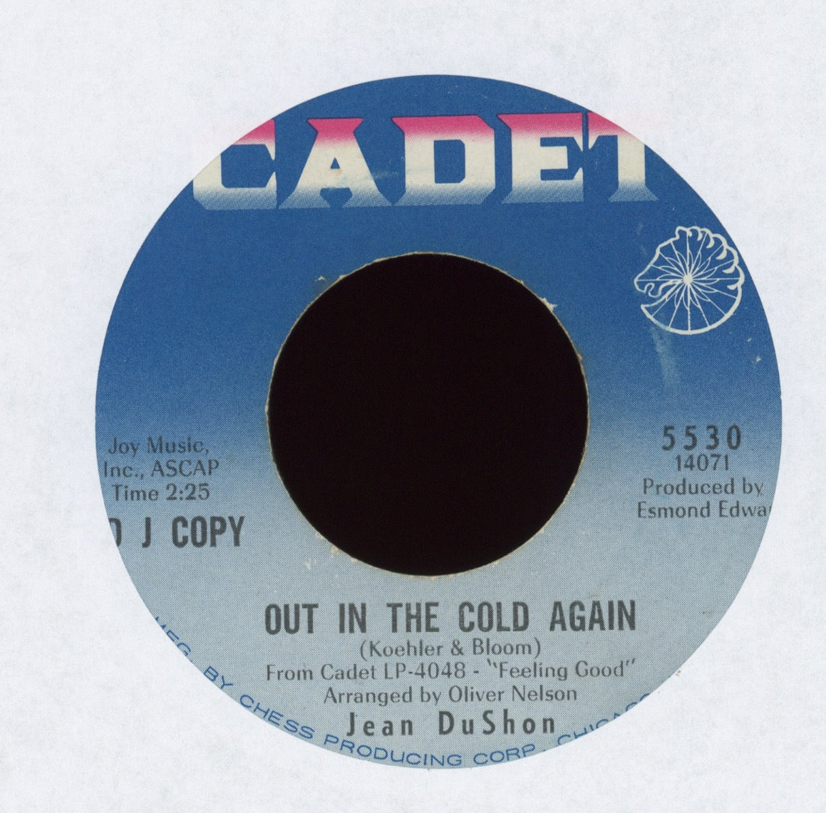 Jean DuShon - What Now My Love on Cadet Promo