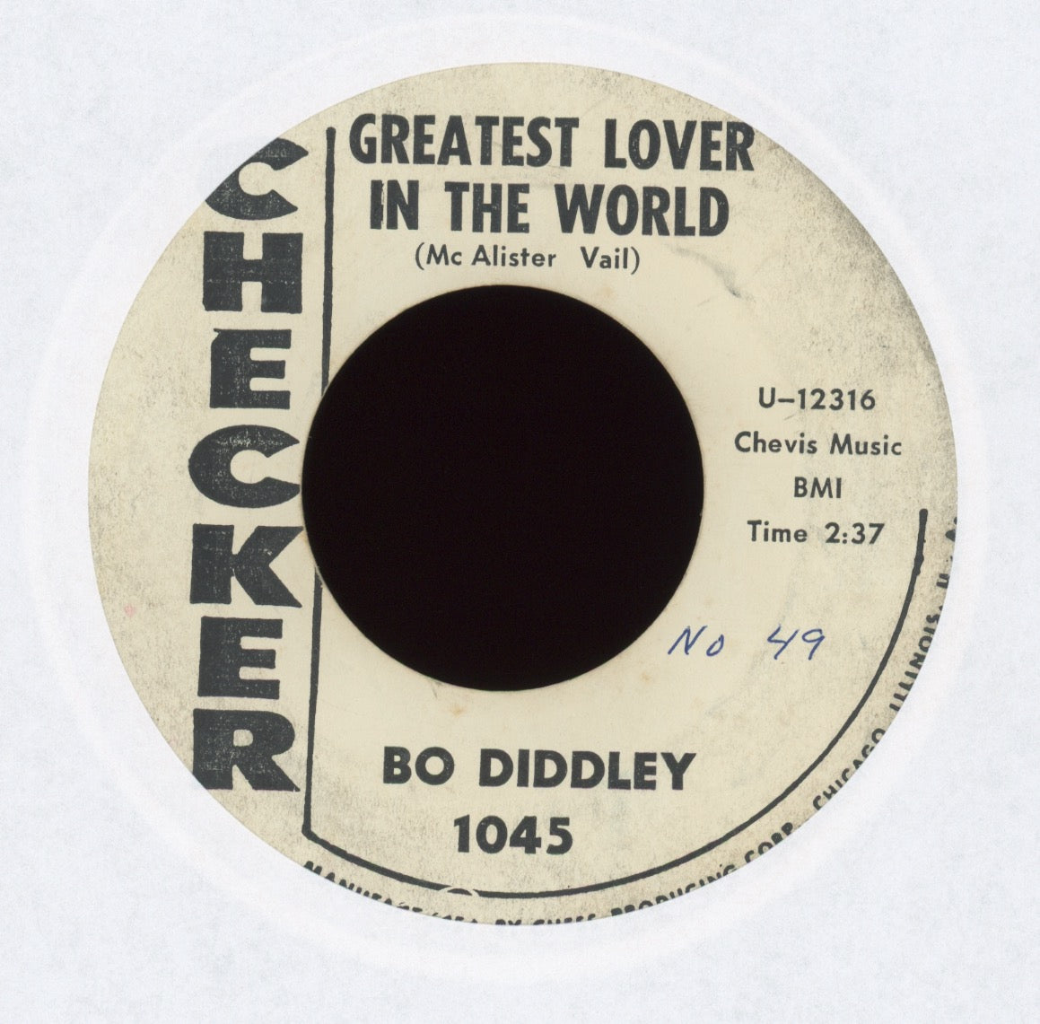 Bo Diddley - Greatest Lover In The World on Checker Promo
