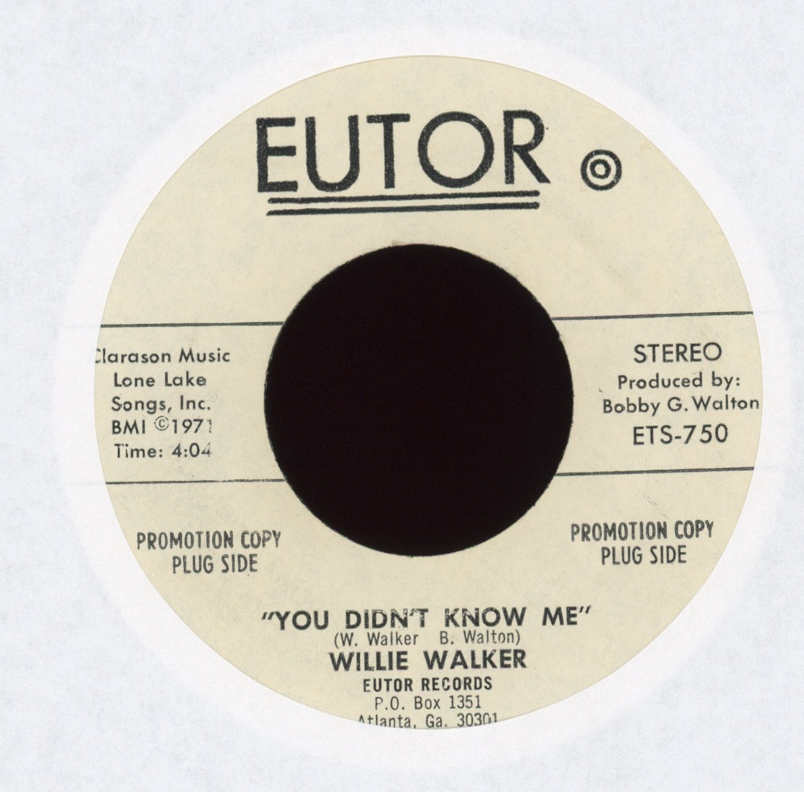 Willie Walker - Tell Me Baby, It's Gonna Be Alright on Eutor Promo