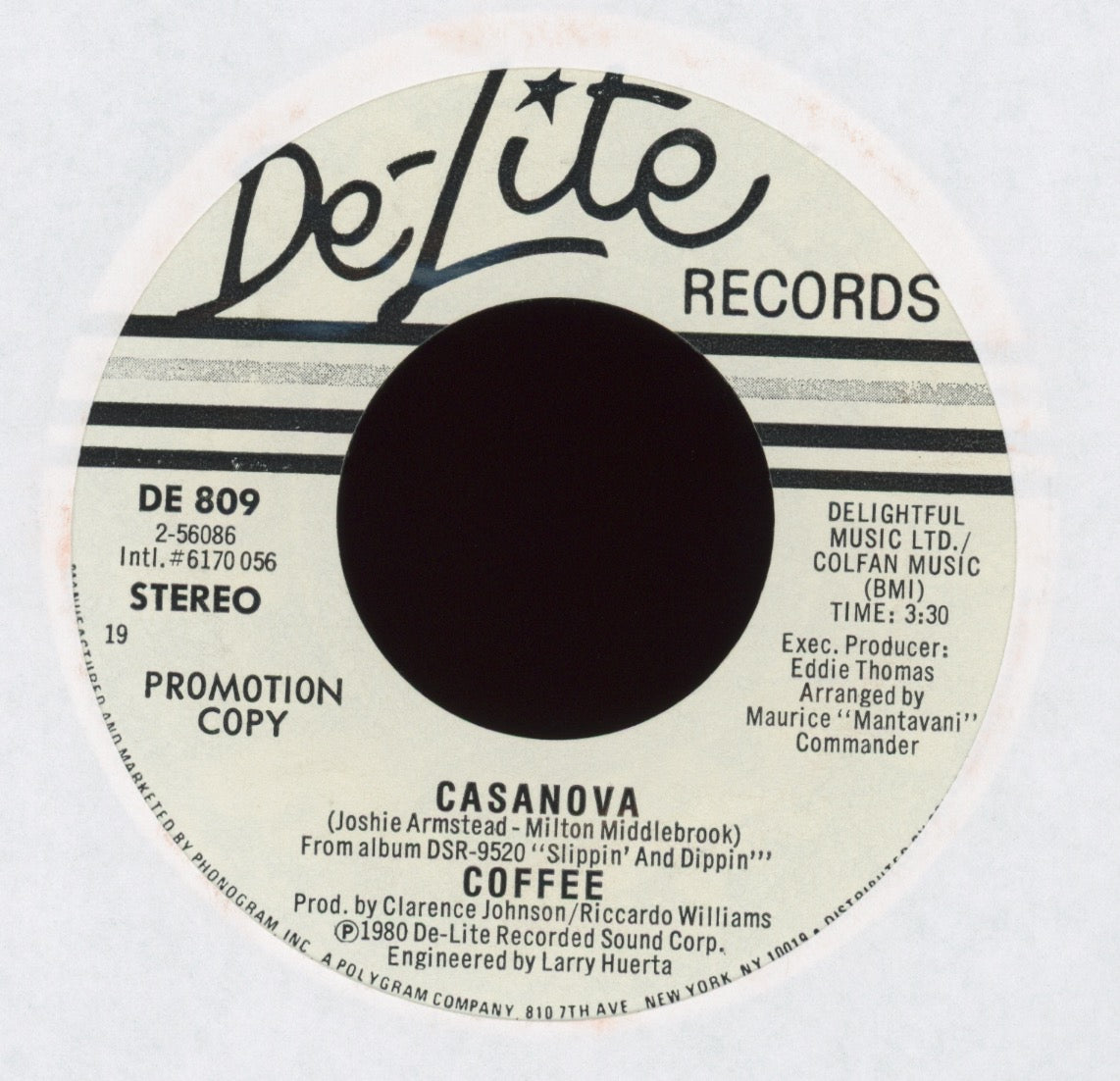 Coffee - Casanova on De-Lite Promo