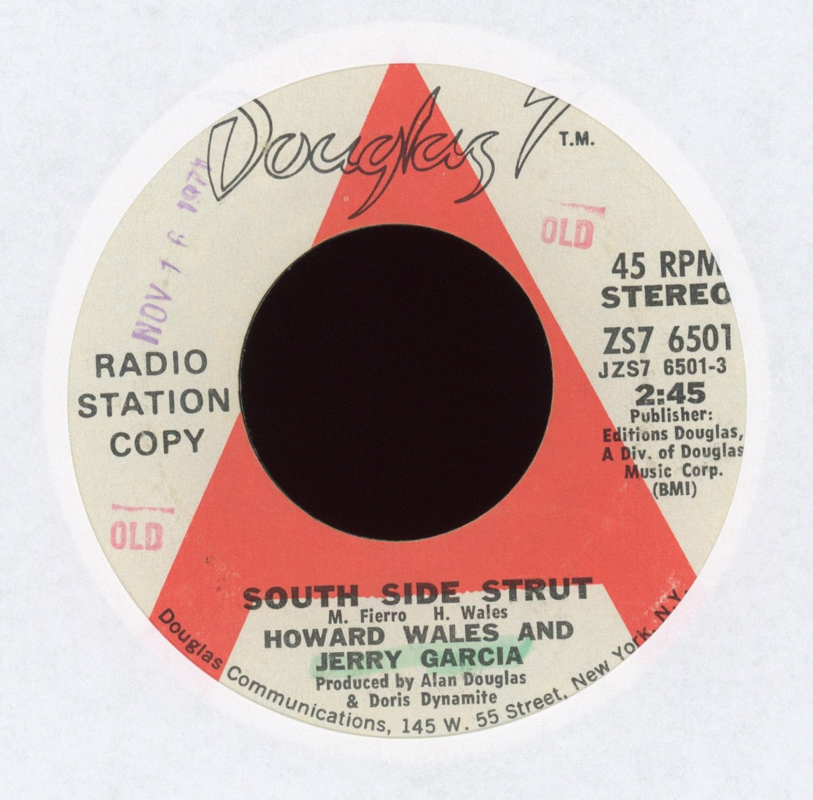 Howard Wales and Jerry Garcia - South Side Strut on Douglas Promo
