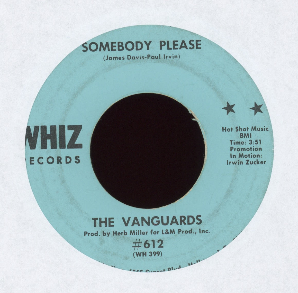 The Vanguards - Somebody Please on Whiz