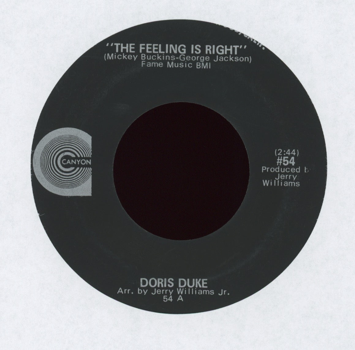 Doris Duke - The Feeling Is Right on Canyon