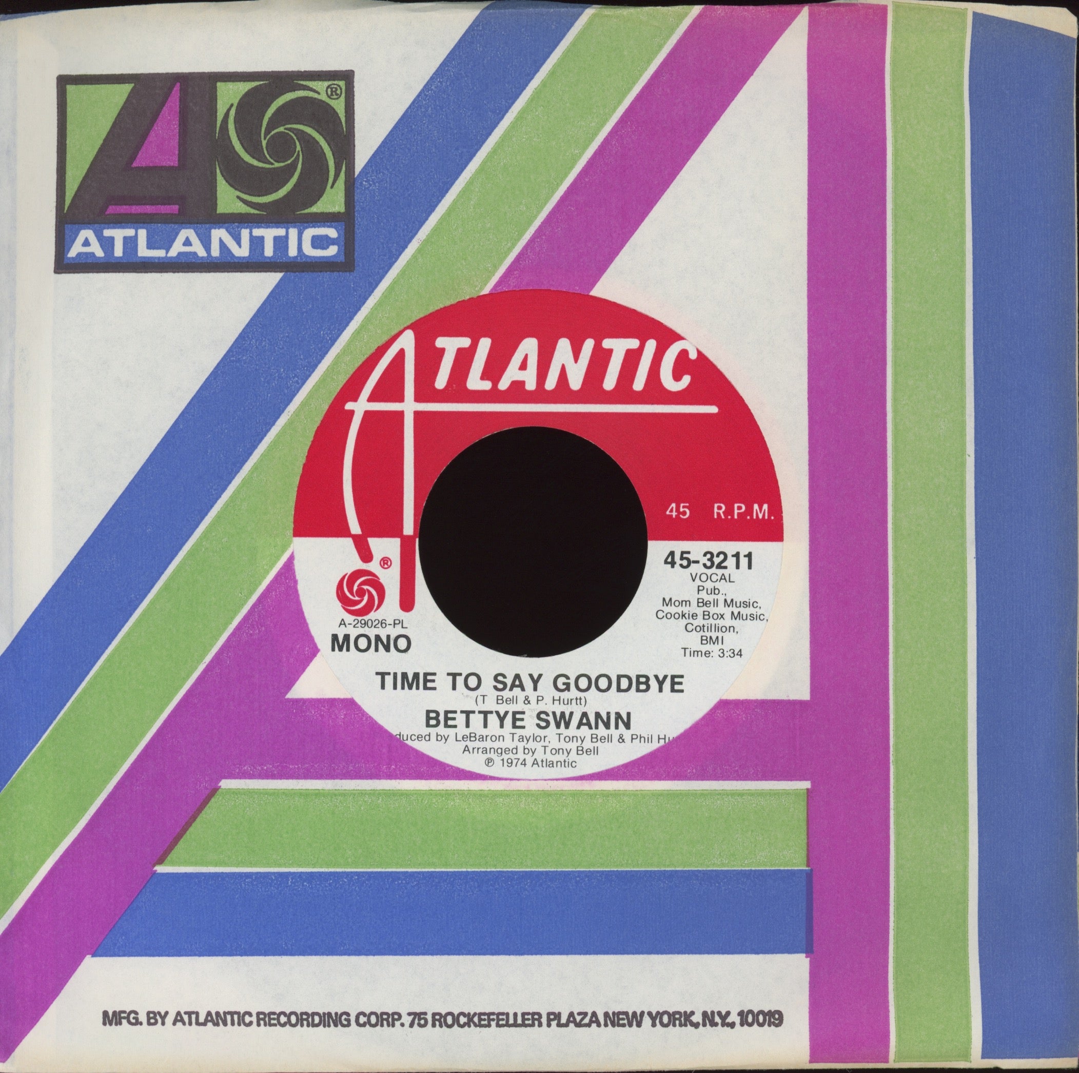 Bettye Swann - Time To Say Goodbye on Atlantic Promo