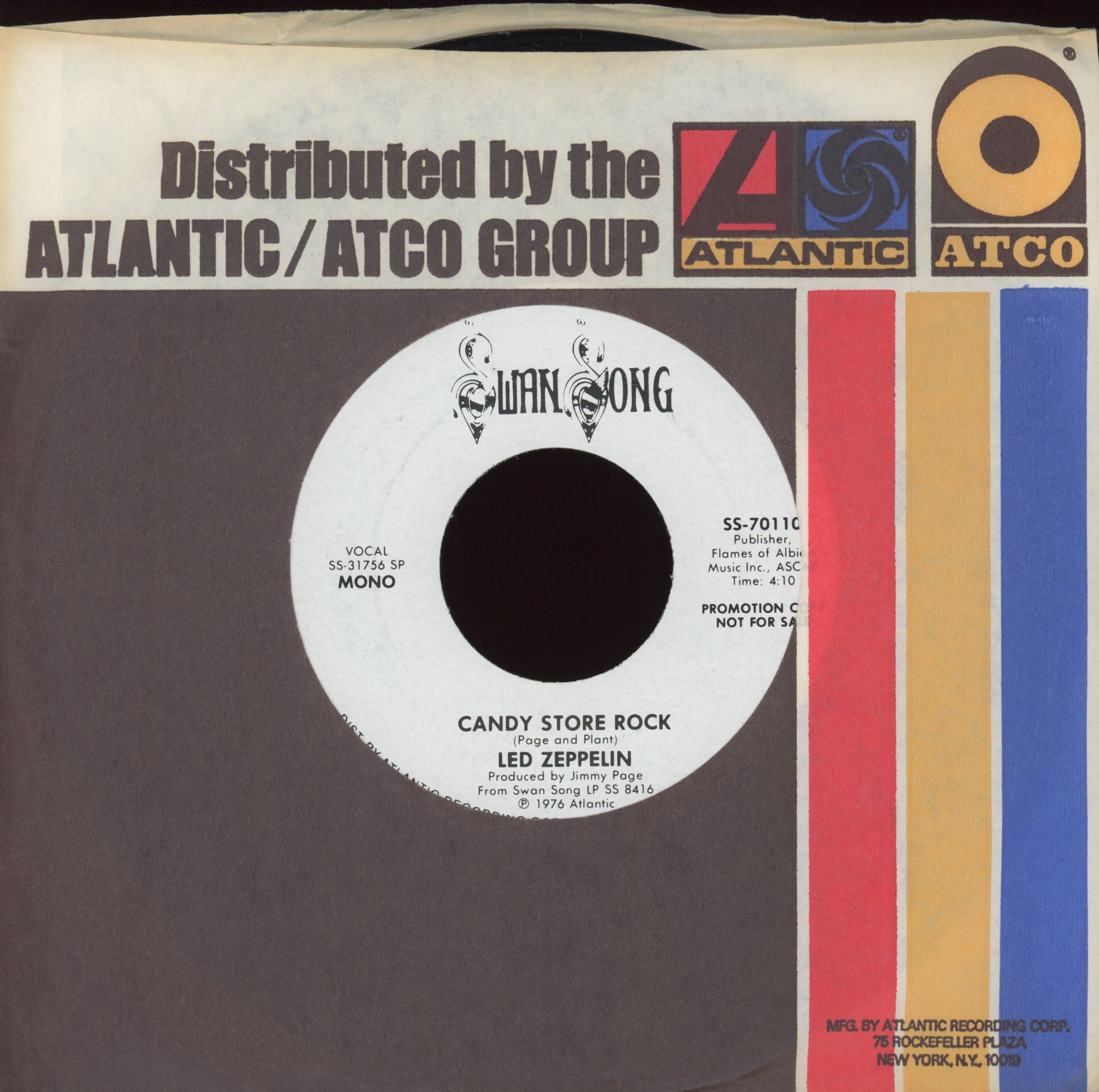 Led Zeppelin - Candy Store Rock on Swan Song Promo