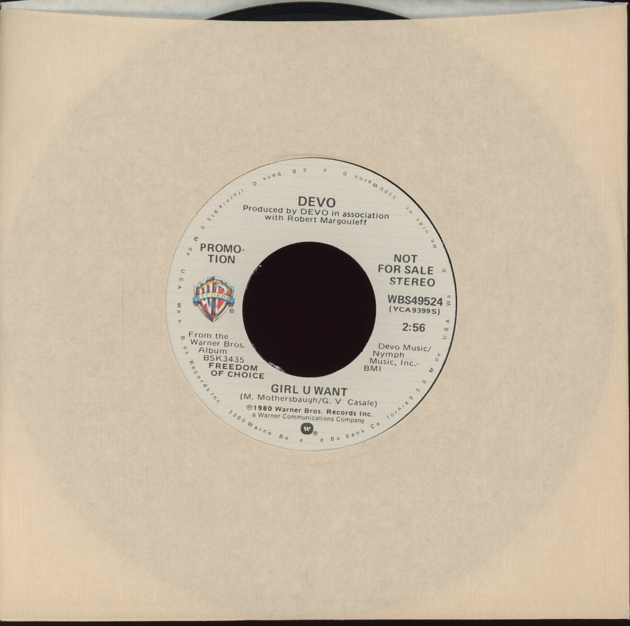 Devo - Girl U Want on Warner Bros Promo