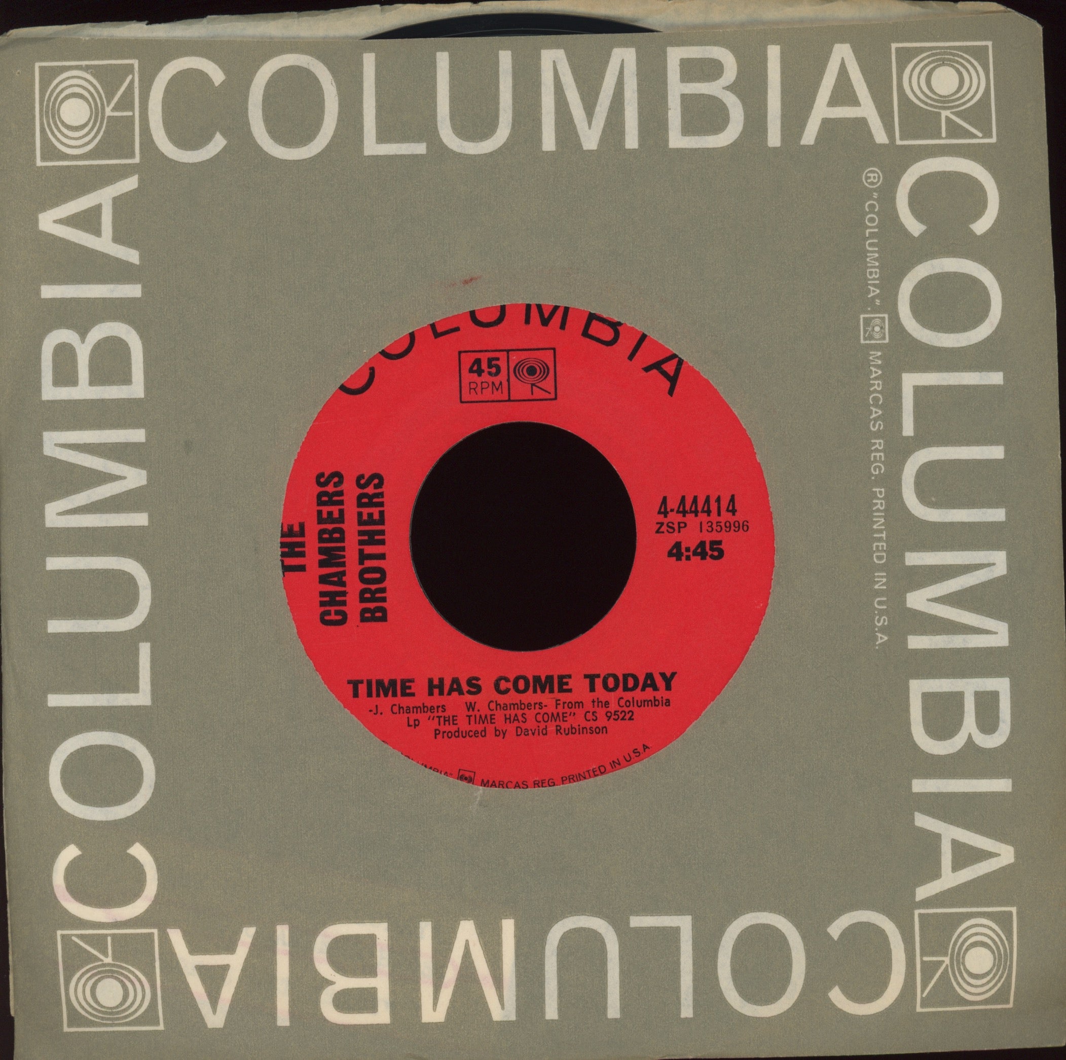 The Chambers Brothers - Time Has Come Today on Columbia