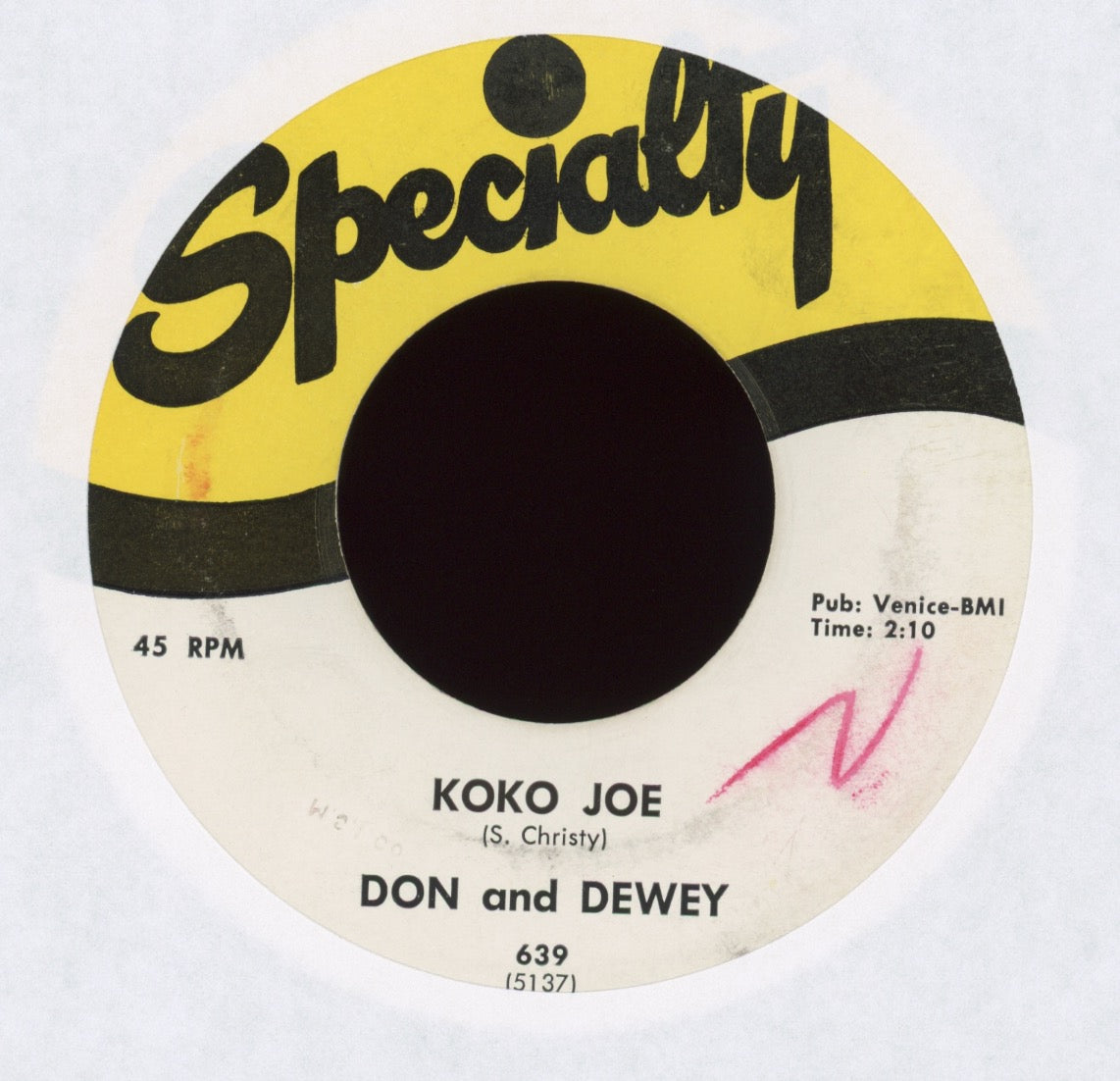 Don & Dewey - Koko Joe on Specialty