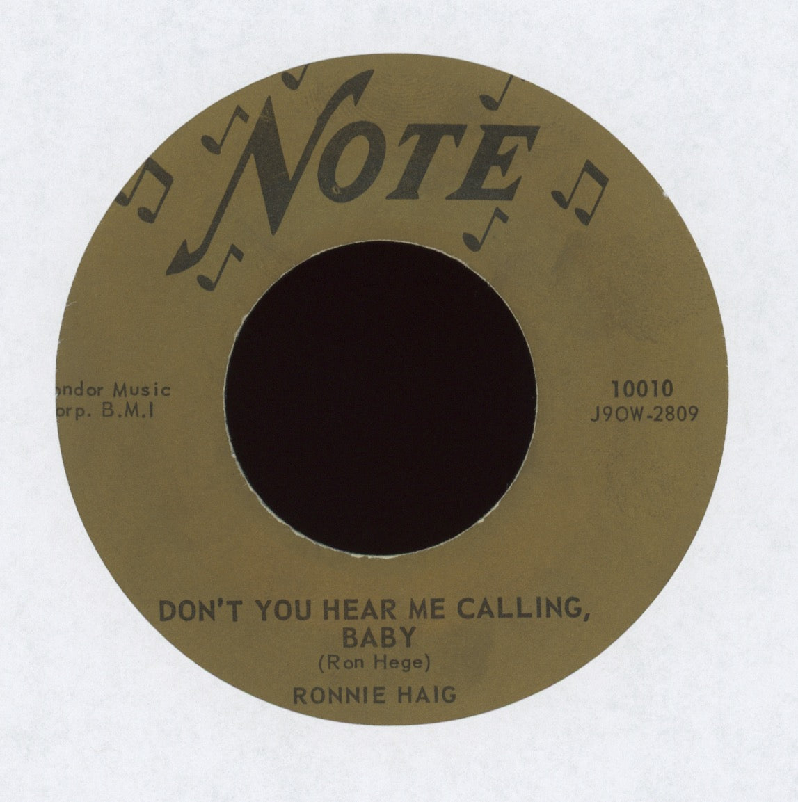 Ronnie Haig - Don't You Hear Me Calling, Baby on Note