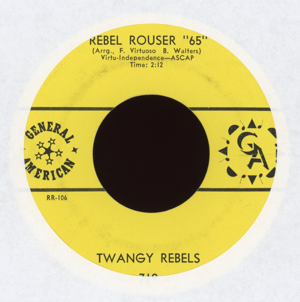 Twangy Rebels - Rebel Rouser "65" / Lazy Rebel on General American