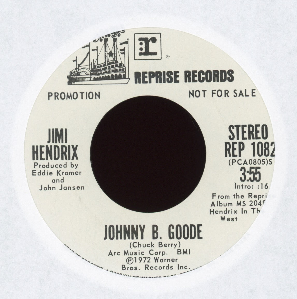 Jimi Hendrix - Johnny B. Goode on Reprise Promo